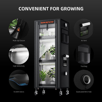 Spider Farmer 4-tier plant stand dimensions