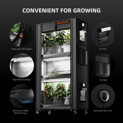 Spider Farmer 4-tier plant stand dimensions