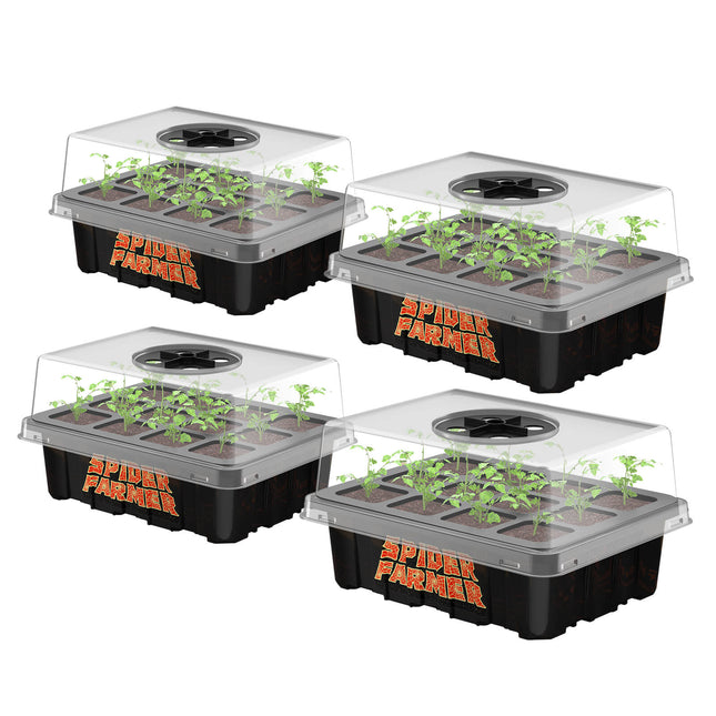 Spider Farmer seed starter tray with vented dome