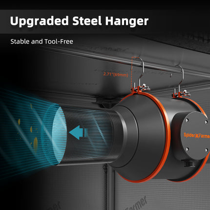Spider Farmer inline fan steel hangers