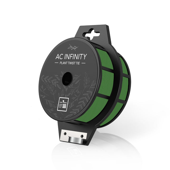 AC Infinity green twist ties with built-in cutter