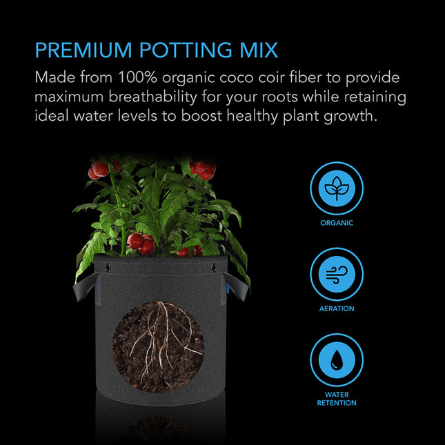 AC Infinity coco coir instant potting mix 2 lb brick, view 2