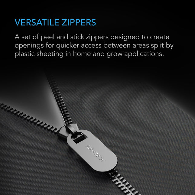 AC Infinity Peel and Stick Zipper 3" x 7' 2-pack, image 2