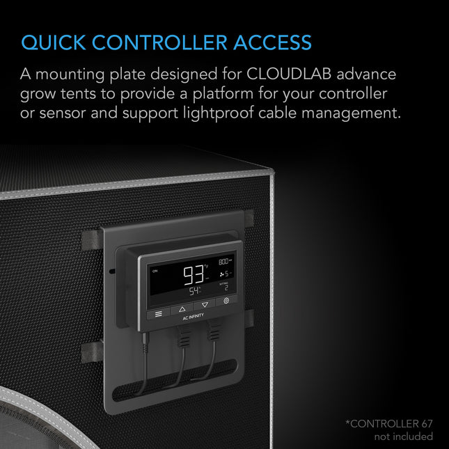 AC Infinity mounting plate with controller