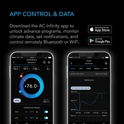 AC Infinity CONTROLLER 75 2-outlet climate controller, view 3