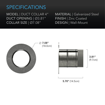 AC Infinity Ducting Collar 4", image 4