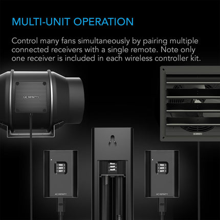 AC Infinity CONTROLLER 63 wireless remote fan controller, view 4