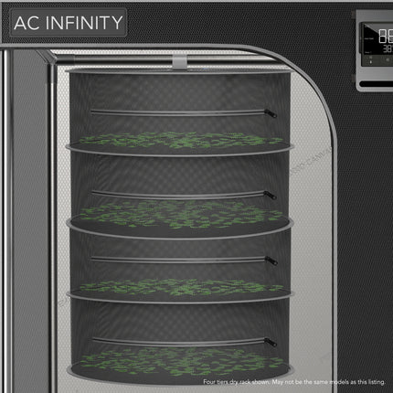 AC Infinity 18-inch two-tier hanging herb drying rack, view 6