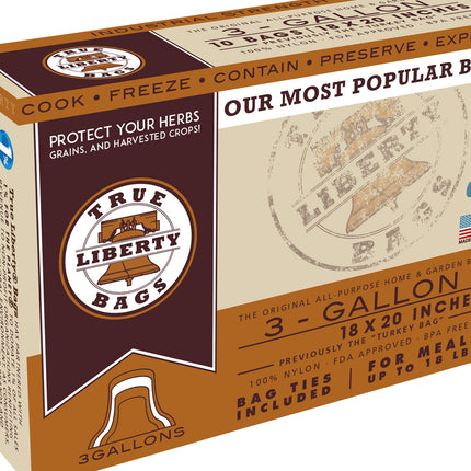 True Liberty 3 Gallon Bags 18 in x 20 in (25/pack)