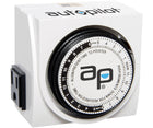 Autopilot Dual-Outlet Analog Grounded Timer 1725W 15A 15-Minute On/Off 24 Hour