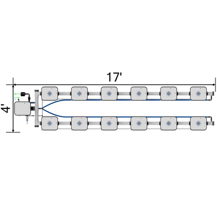 Current Culture UC12XL13 Under Current RDWC system, overhead view