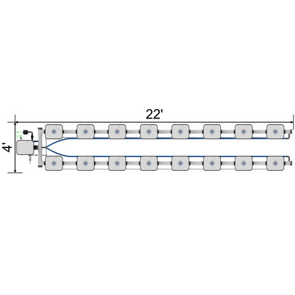 Current Culture UC16XL13 Under Current RDWC system, overhead view
