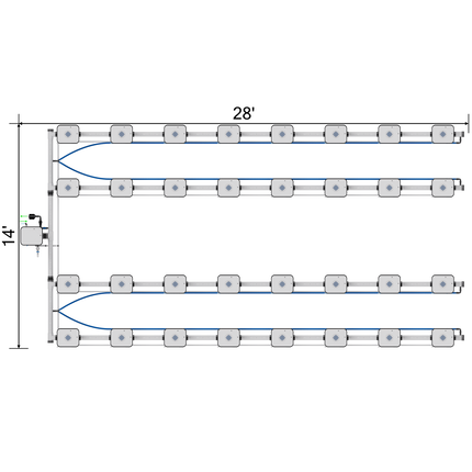 Current Culture UCDB32XXL13 Under Current RDWC system, overhead view