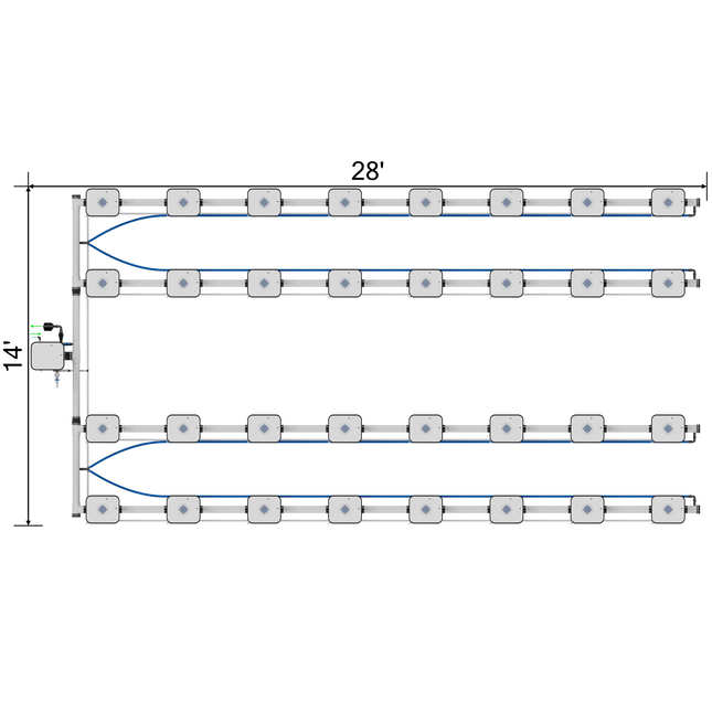 Current Culture UCDB32XXL13 Under Current RDWC system, overhead view