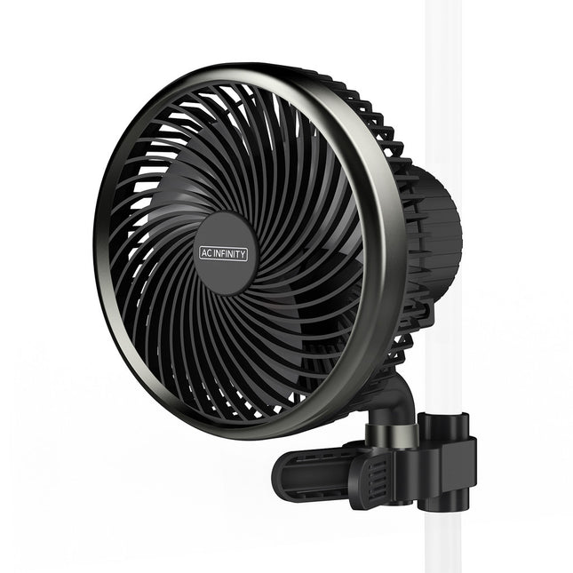CLOUDRAY S6 - GROW TENT CLIP FAN 6” WITH 10 SPEEDS - EC-MOTOR - AUTO OSCILLATION