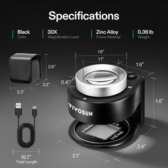 Vivosun rechargeable loupe charging