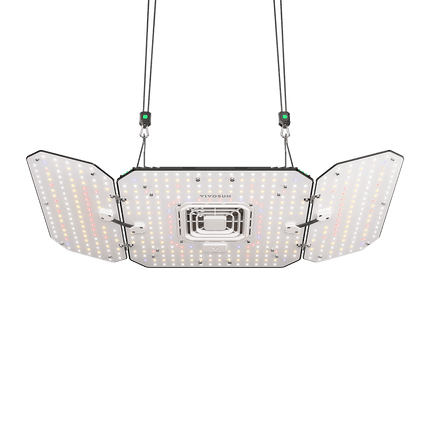 Vivosun AeroLight Wing AW200 Tunable Spectrum LED Grow Light 200W, with Integrated Circulation Fan, Compatible with APP, 3 x 3 Ft. Coverage