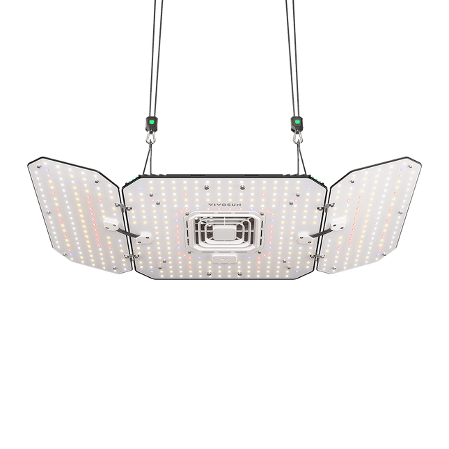 Vivosun AeroLight Wing AW200 Tunable Spectrum LED Grow Light 200W, with Integrated Circulation Fan, Compatible with APP, 3 x 3 Ft. Coverage