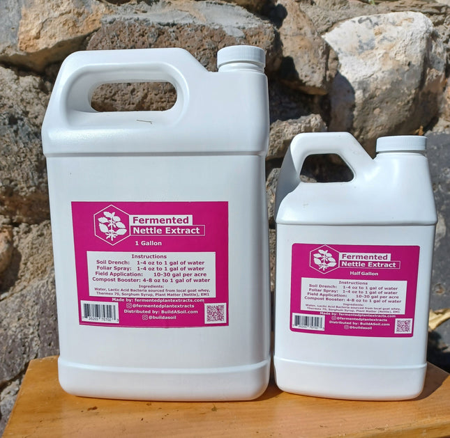 Growing Organic Farm Crafted Fermented Nettle Extract 1/2 Gallon