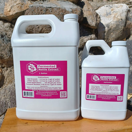 Growing Organic Farm Crafted Fermented Nettle Extract 1 Gallon