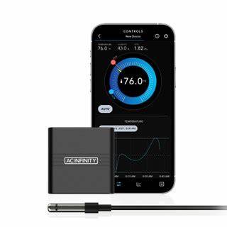 AC Infinity CLOUDCOM A1, Mini Smart Thermo-Hygrometer with Data App, Integrated Sensor Probe