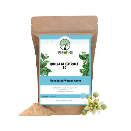 BuildASoil Quillaja Saponaria Extract Powder 60% - 8oz