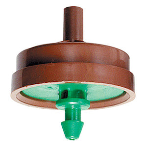 Netafim Woodpecker Pressure Compensating Dripper 2.0GPH (Brown/Green) - EACH