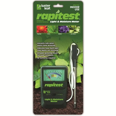 Luster Leaf® Rapitest® Light & Moisture Meter - Dual Tester