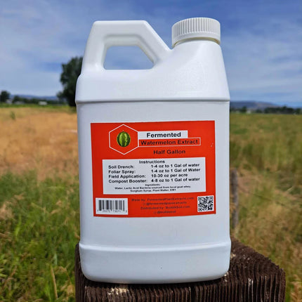 Growing Organic Fermented Plant Extracts: Watermelon Seasonal - 1/2 GAL