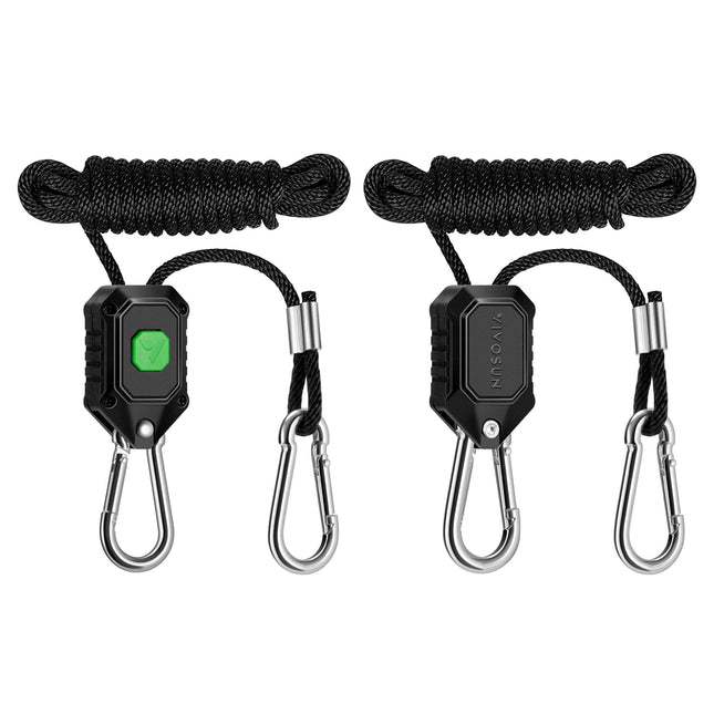 Vivosun 1/8 inch rope ratchet light hangers, 1 pair