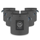 AC Infinity Heavy Duty Reusable Fabric Pots - 5 Gallon (5-PACK)
