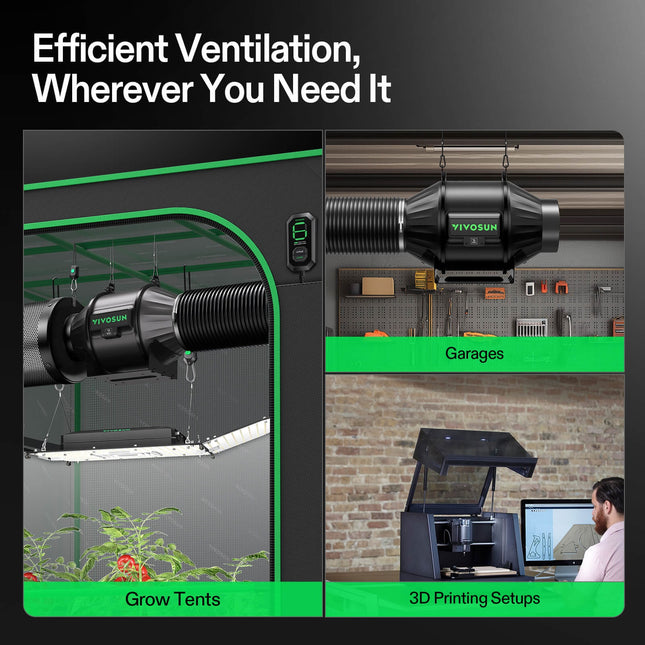 Vivosun AeroZesh T4 4-inch fan and carbon filter kit