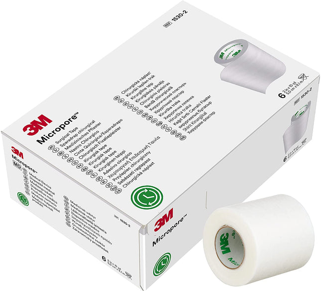 Micropore Paper Tape: White 2" X 10 Yds (SINGLE ROLL)