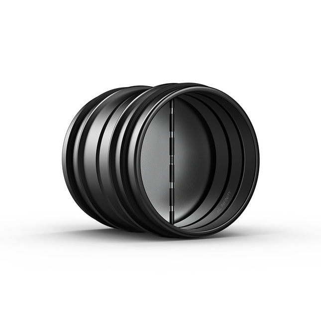 AC Infinity Backdraft Damper Ducting Insert -Black Galvanized Steel 8"