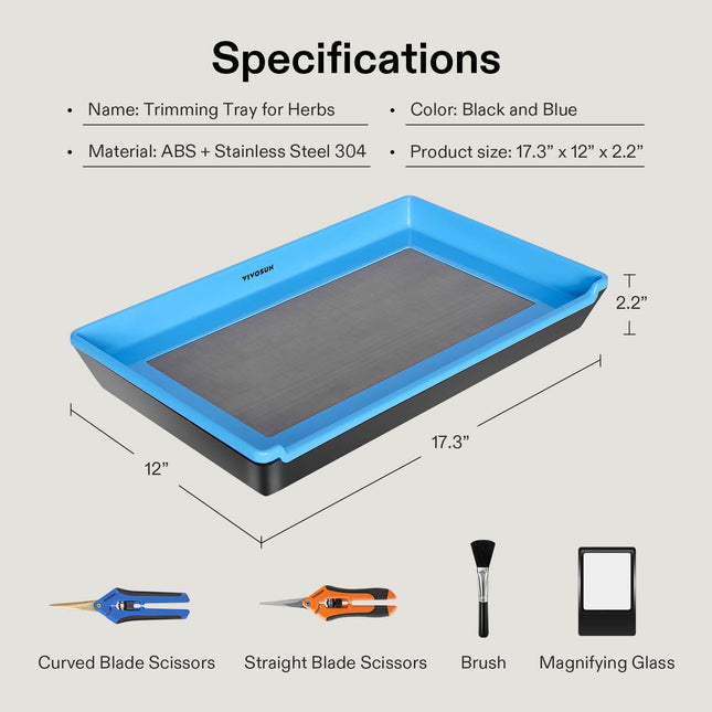 Vivosun trimming tray 150 micron screen