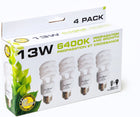 SunBlaster CFL 6400K, 13W - 4 Pack