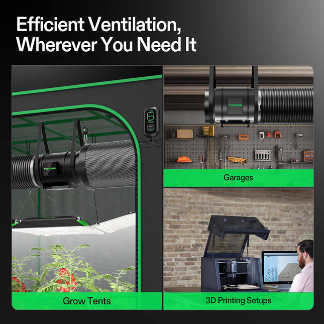 Vivosun AeroZesh G8 8-inch fan and carbon filter kit