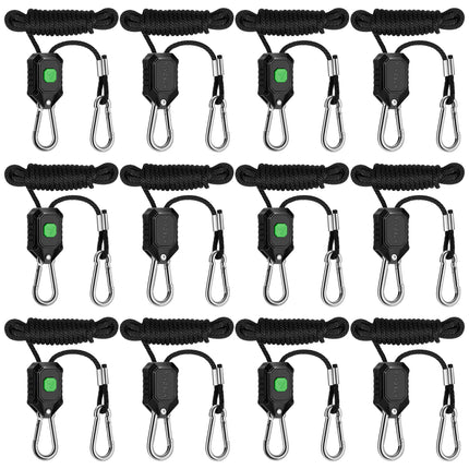 Vivosun 1/8 inch rope ratchet light hangers, 6 pairs