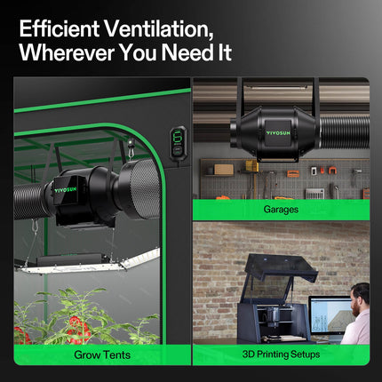 Vivosun AeroZesh G4 4-inch fan and carbon filter kit