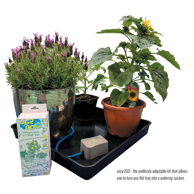 AutoPot easy2GO Kit in a garden tray
