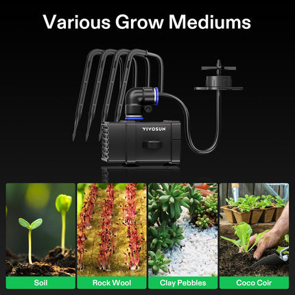Vivosun FlexFeed drip kit grow media
