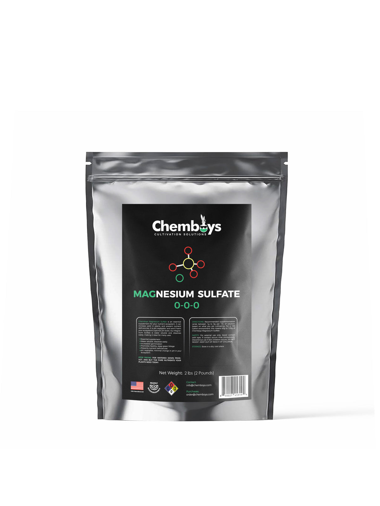 Chemboys MagSulfate (Magnesium Supplement) - 5 LB