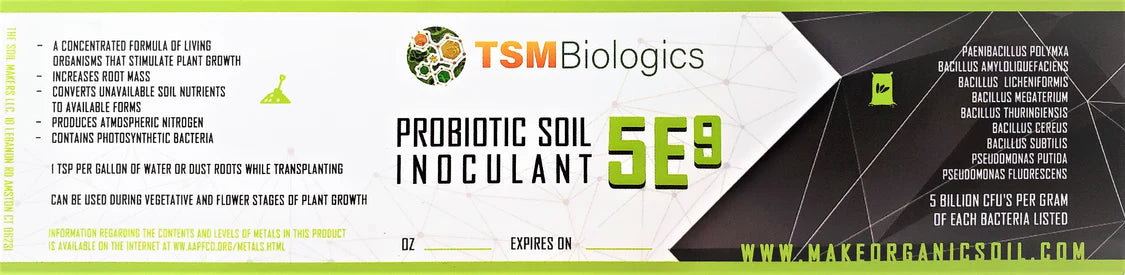 The Soil Makers 5E9 Probiotic Soil Inoculant - 8OZ