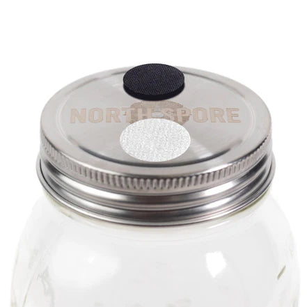 North Spore 'Regular Mouth' Culture Jar Lid with Port & Filter - SINGLE