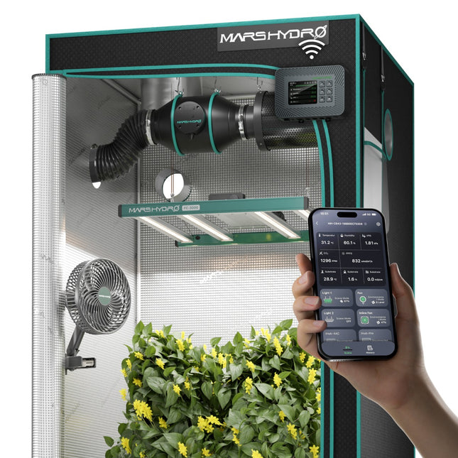 Mars Hydro FC-3000 3.3' x 3.3' grow tent kit with iControl