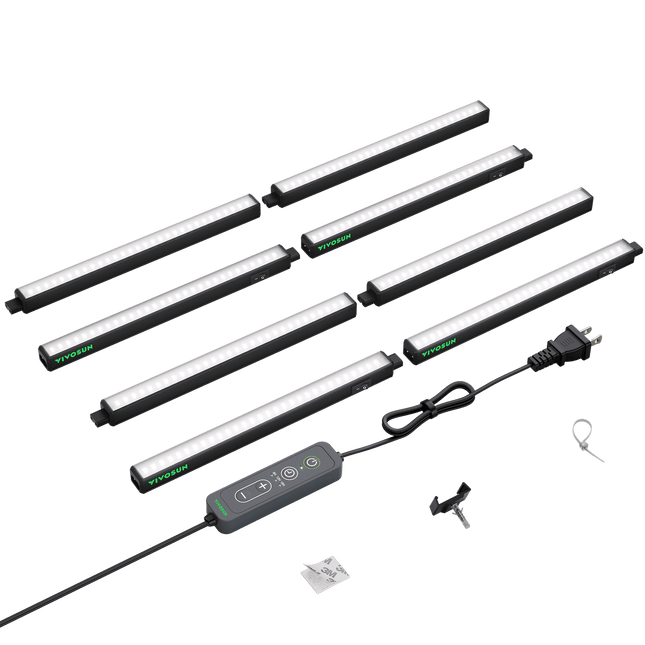 Vivosun 1 ft T5 LED grow light strips, 8-pack