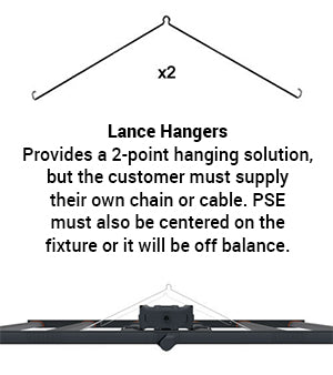 Fluence Lance Wire Hangers for SPYDR Fixtures - Pair