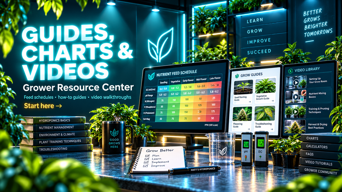 Grower Resource Center — feed schedules, how-to guides and video walkthroughs