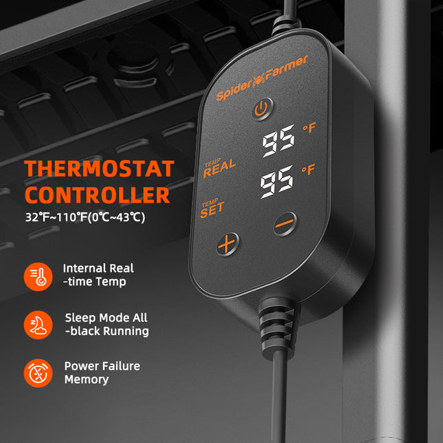 Spider Farmer heat mat digital thermostat