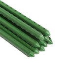 Grow1 6ft Steel Stake Plant Supports - Green 5/8